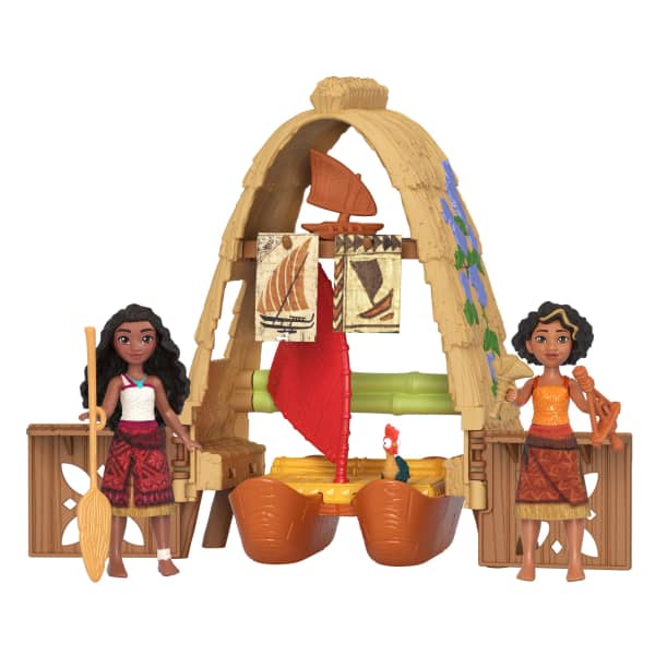 Mattel Moana 2 Conjunto De Brinquedo Moana E Loto Com Acessórios