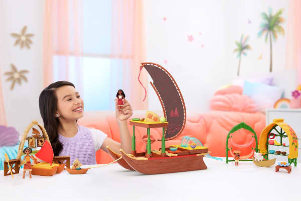 mattel Moana 2 Conjunto de Brinquedo Moana e Loto com Acessórios