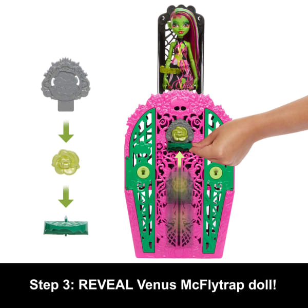 Mattel Monster High Skulltimate Secrets Garden Mysteries Playset Venus Mcflytrap Doll With 19+ Surprises