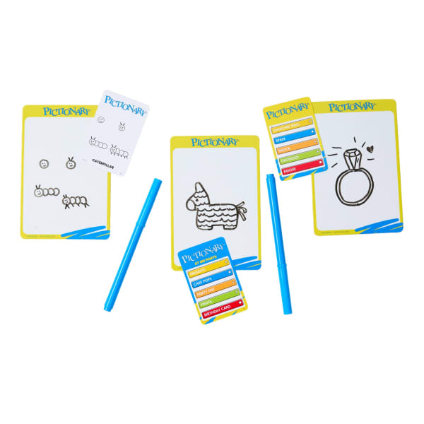 Mattel Pictionary Family Board Game For Kids Adults And Game Night With Erasable Boards And Markers