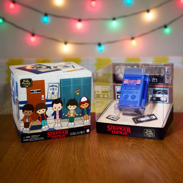 Mattel Polly Pocket Collector Stranger Things Compact Special Edition Dolls And Playset