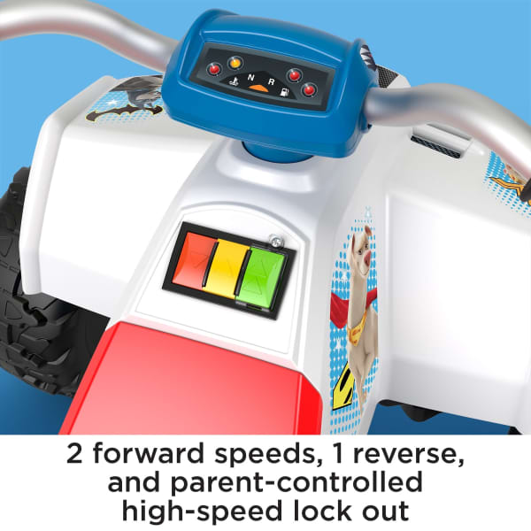 Mattel Power Wheels DC League Of Super-Pets Racing ATV Battery Powered Ride-On Vehicle