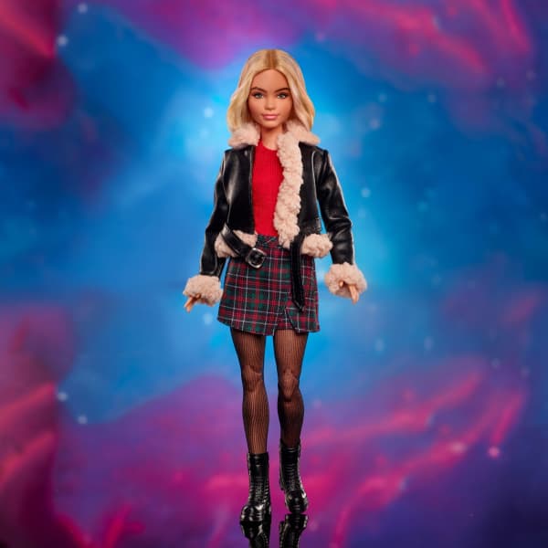 mattel Ruby Sunday Barbie Doll Dr. Who Collectible With Doll Stand & Certificate Of Authenticity