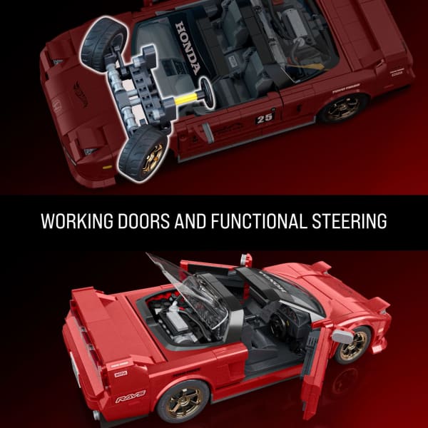 Mattel (Sold Out) Mattel Brick Shop Hot Wheels ’90 Acura Nsx Building Toy (876 Pieces) For Collectors