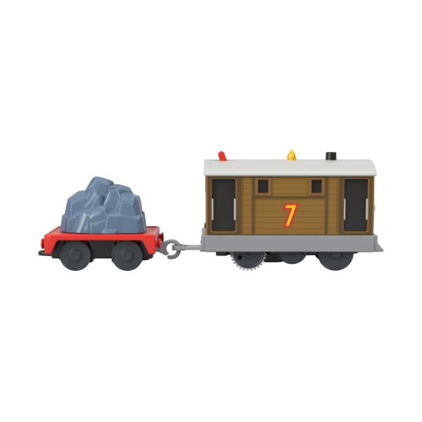 mattel Thomas et ses Amis Train Jouet Motorisé Locomotive Toby Wagon