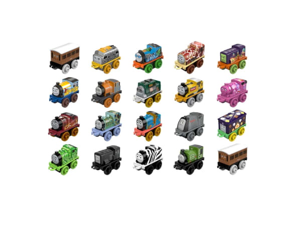 Mattel Thomas & Friends Minis Toy Train Pack 20 Miniature Engines And Railway Vehicles For Preschool Kids