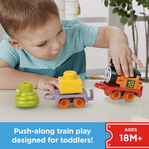 mattel Thomas & Friends My First Nia Push-Along Toy Train With Stacking Cargo For Toddlers