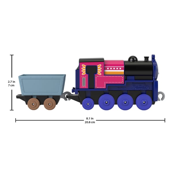 mattel Thomas & Friends Toy Train Ashima Diecast Push-Along Engine With Cargo Preschool Toy