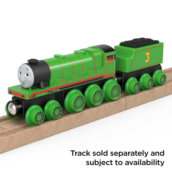 Mattel Thomas & Friends Wooden Railway Henry Engine And Coal Car
