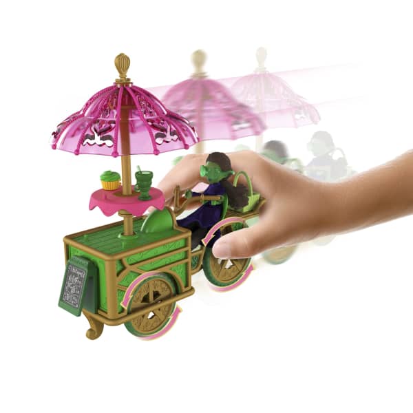 Mattel Universal Pictures’ Wicked Emerald City Dessert Cart Toy With Cart Small Doll & 7 Accessories