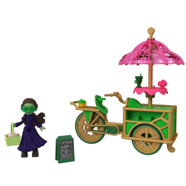 Mattel Universal Pictures’ Wicked Emerald City Dessert Cart Toy With Cart Small Doll & 7 Accessories