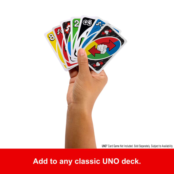 Mattel UNO Add-On-Packs Reverse Pack Card Game For Kids Family & Game Nights Travel Camping & Parties
