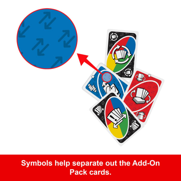 Mattel UNO Add-On-Packs Swap Pack Card Game For Kids Family & Game Nights Travel Camping & Parties