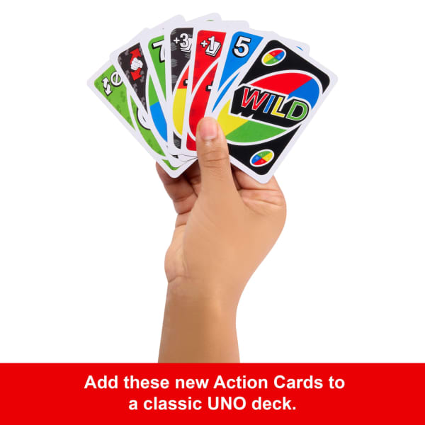 Mattel UNO Card Game With 2 Add-On Packs Card Deck For Kids Adults & Family Night
