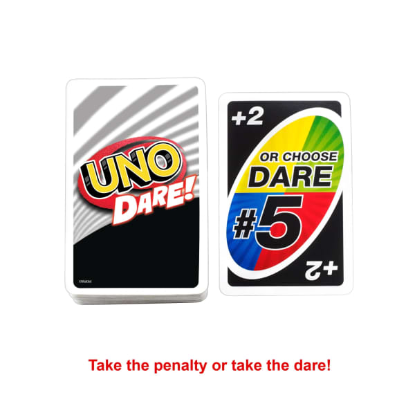 Mattel UNO Dare Card Game For Family Nights Game Nights Travel Camping & Parties