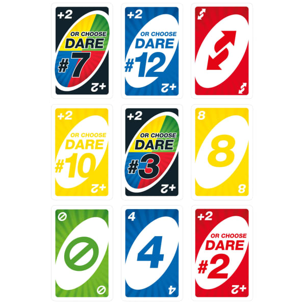 Mattel UNO Dare Card Game For Family Nights Game Nights Travel Camping & Parties