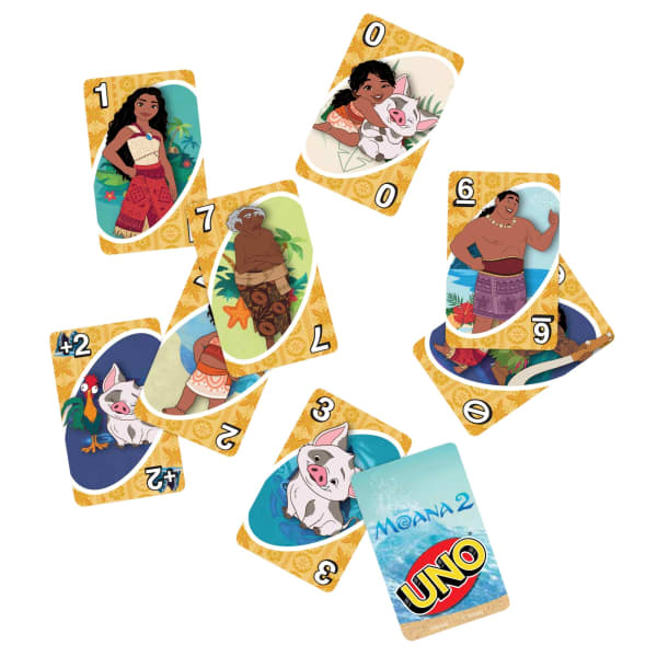 Mattel UNO Disney Moana 2 Card Game For Kids & Family Night