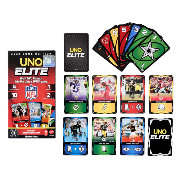 Mattel Uno Elite™ Nfl Édition De Base 2025 Coffret De Départ