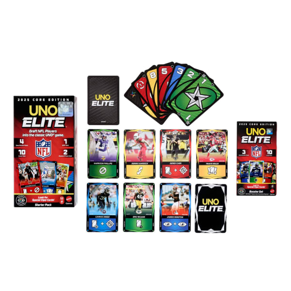 Mattel Uno Elite™ Nfl Édition De Base2025 Ensemble Supplémentaire