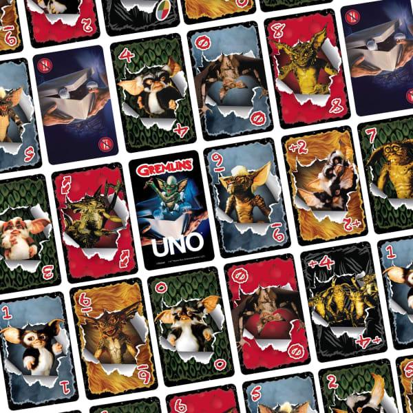 Mattel UNO Fandom Gremlins Card Game For Kids Adults & Families Travel & Camping For 2-10 Players