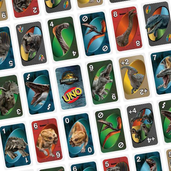Mattel UNO Jurassic World Rebirth Card Game For Kids Family & Adult Game Nights