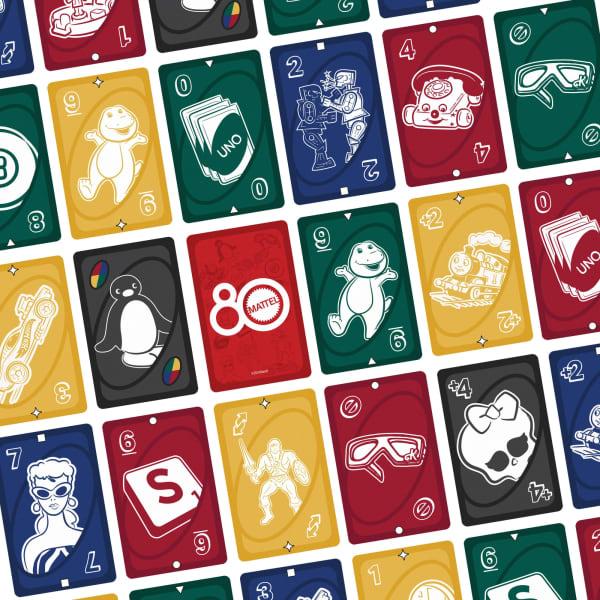 Mattel UNO Mattel 80Th Ruby Red Card Game For Kids & Family Night