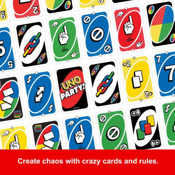 Mattel UNO Party Card Game For Large Groups Kids Adults & Family Nights 6 To 14 Players Ages 7+ Years