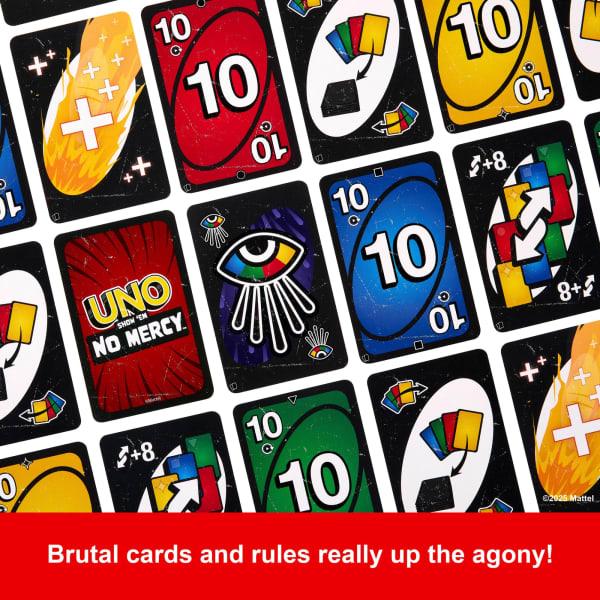 Mattel UNO Show ‘Em No Mercy Card Game Expansion Pack For Kid Adult & Family Nights & Parties