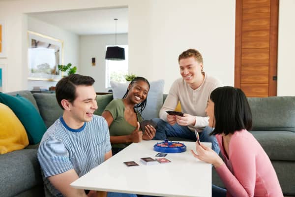 mattel UNO Spin Adults Only Card Game For Adult Game Nights & Parties With Spin Wheel & Challenges