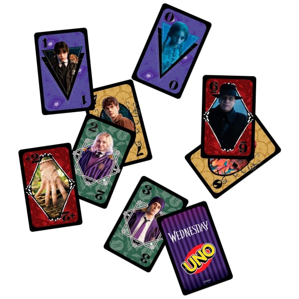 Mattel UNO Wednesday Card Game For Kid Adult & Family Nights Toy Collectible Inspired By The Series