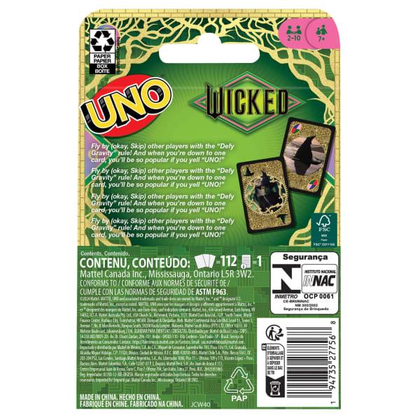 Mattel UNO Wicked Card Game For Kid Adult & Family Nights Inspired By The Movie
