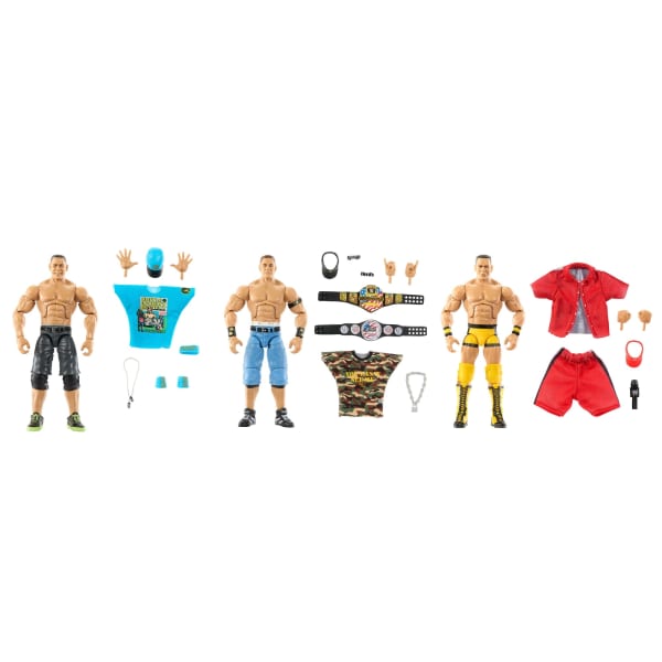 Mattel WWE Elite Collection John Cena 3-Pack Collectible Set Of 6-inch Action Figures With Articulation