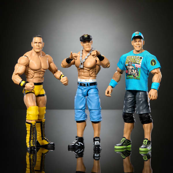 Mattel WWE Elite Collection John Cena 3-Pack Collectible Set Of 6-inch Action Figures With Articulation