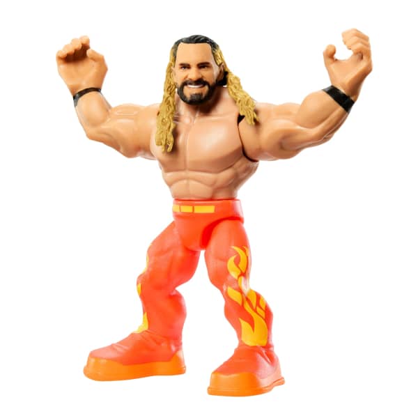mattel WWE Knuckle Crunchers Rebound Ring & Action Figure Playset With Seth Rollins Mini Figure