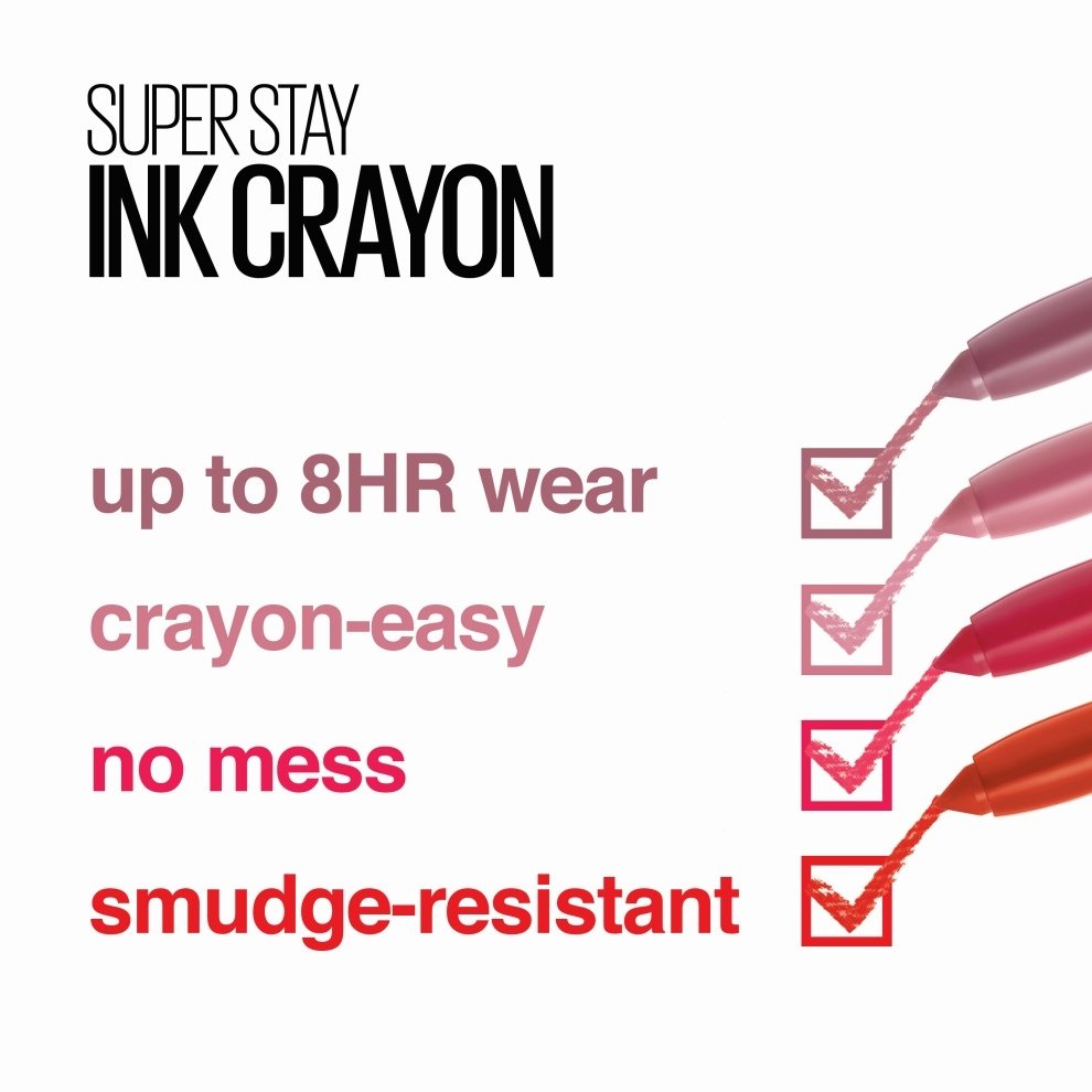 Maybelline Super Stay Ink Crayon® Lipstick Matte Longwear Lipstick Makeup