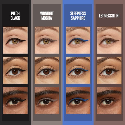 Maybelline TATTOO STUDIO® AUTOMATIC GEL PENCIL EYELINER EYE MAKEUP