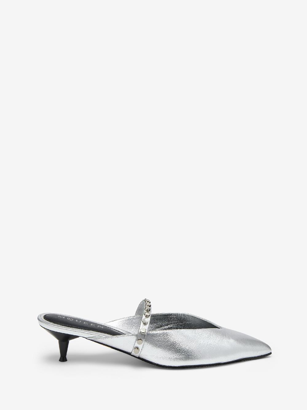 Mcq Alexander Mcqueen Women's Revel Mule In Silver
