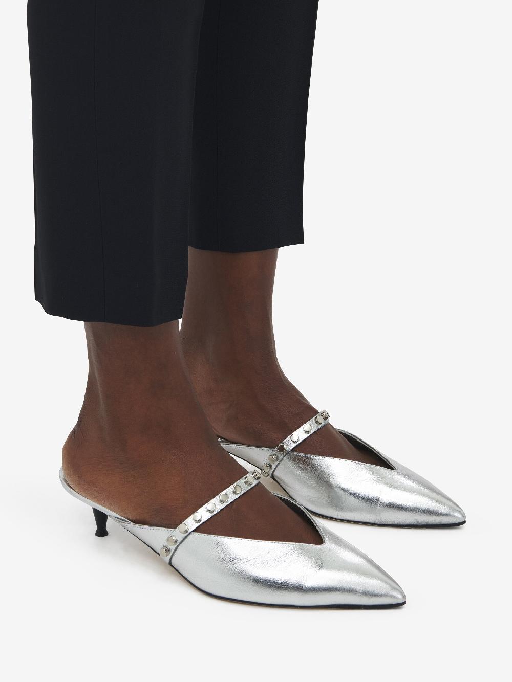 Mcq Alexander Mcqueen Women's Revel Mule In Silver