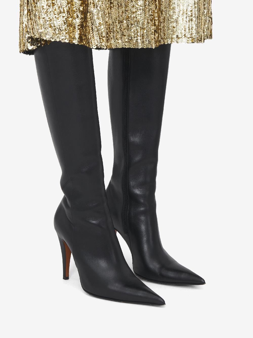 Mcq Alexander Mcqueen Women's Birdee Knee-high Boot In Black