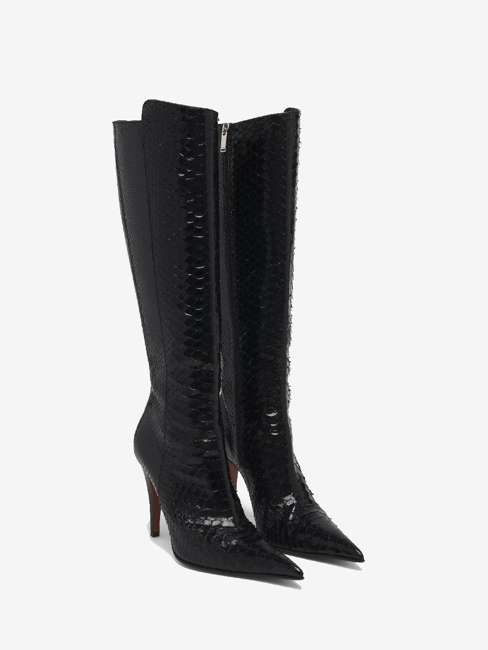 Mcq Alexander Mcqueen Women's Birdee Knee-high Boot In Black