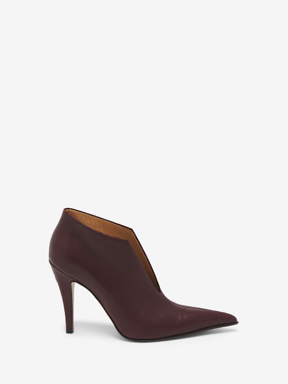 Mcq Alexander Mcqueen Women's Birdee Slashed Pump In Bordeaux