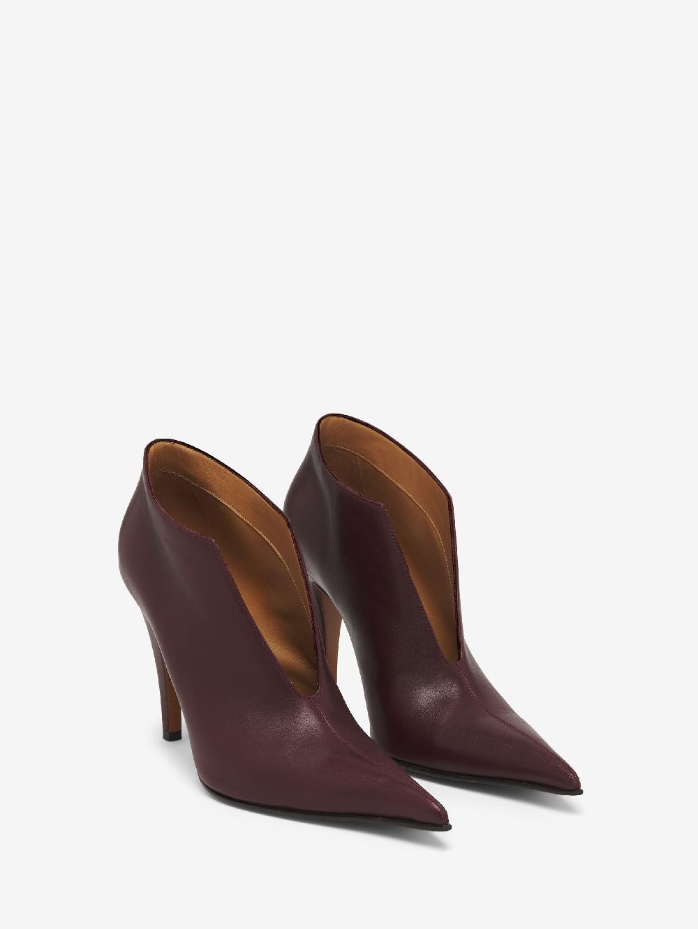 Mcq Alexander Mcqueen Women's Birdee Slashed Pump In Bordeaux