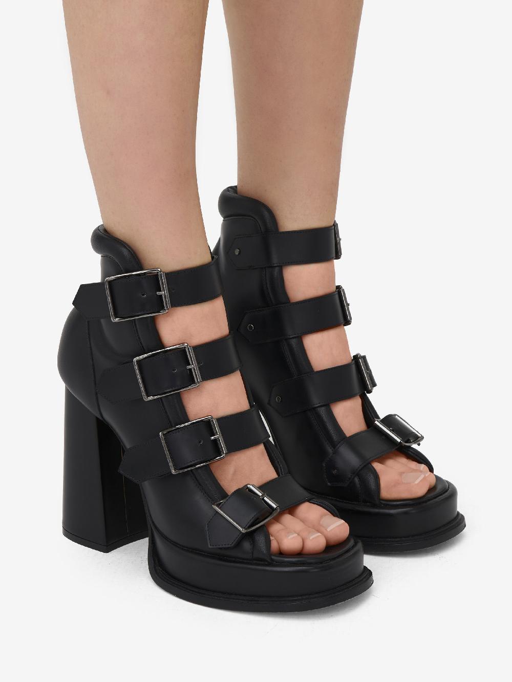 Mcq Alexander Mcqueen Women's Caged Sandal In Black