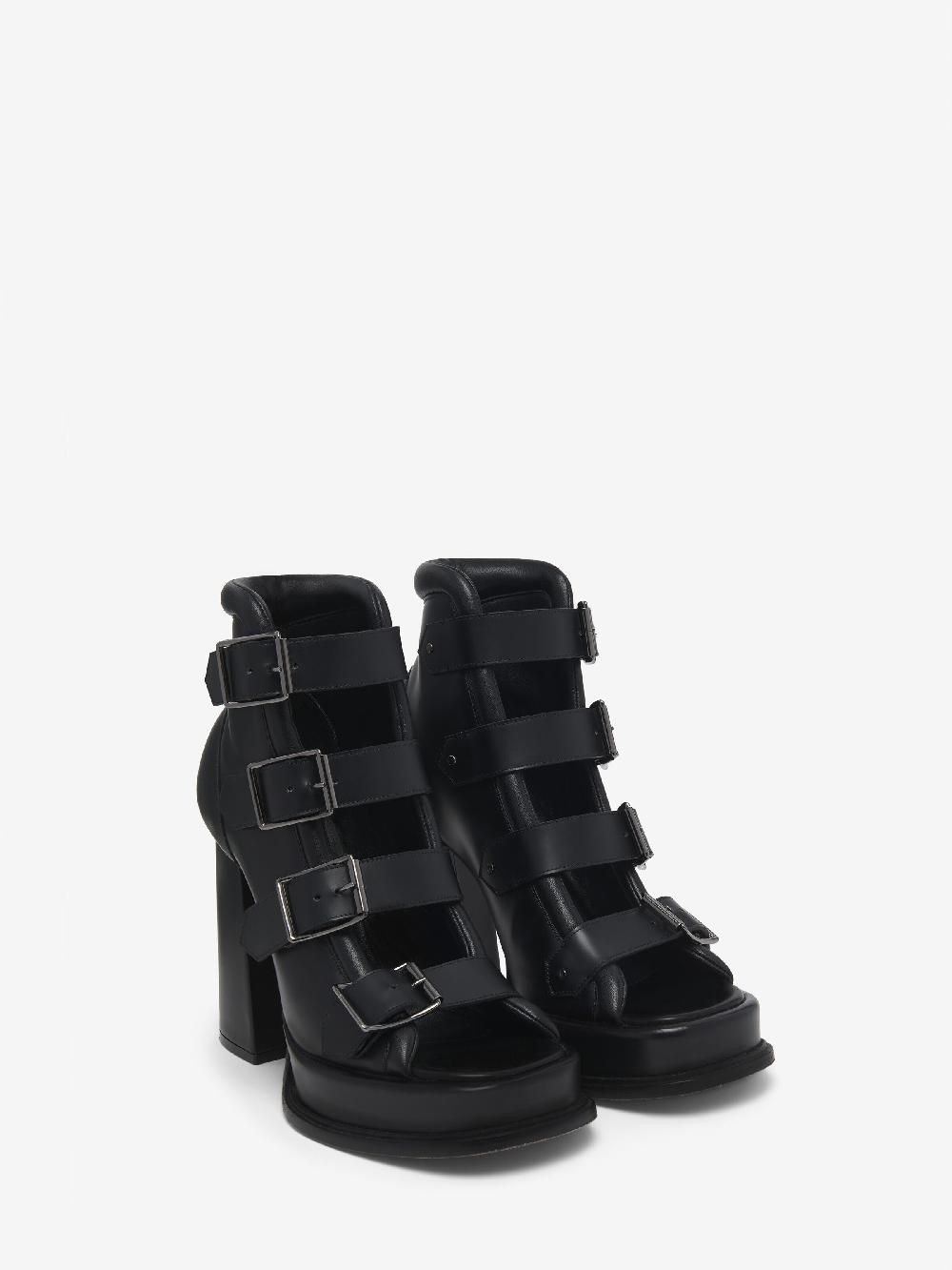 Mcq Alexander Mcqueen Women's Caged Sandal In Black
