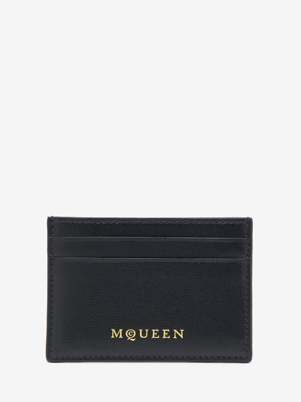 Mcq Alexander Mcqueen Women's Card Holder In Black/Gold