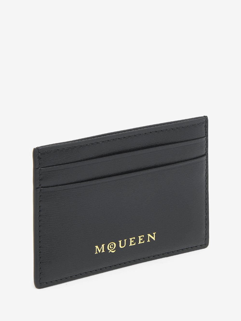 Mcq Alexander Mcqueen Women's Card Holder In Black/Gold