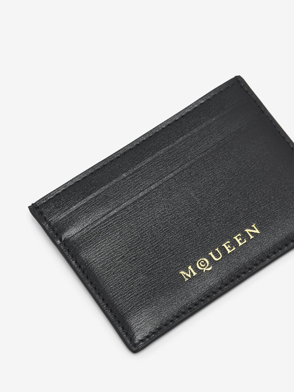 mcq alexander mcqueen Women's Card Holder in Black/Gold
