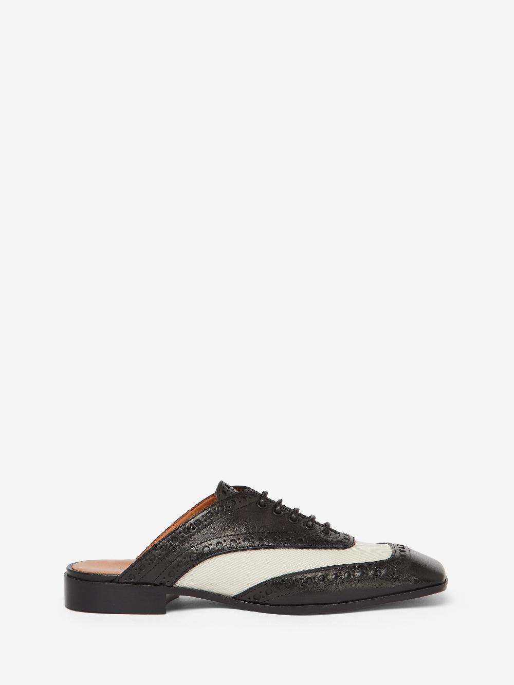 Mcq Alexander Mcqueen Women's Crow Mule In Black/Cream
