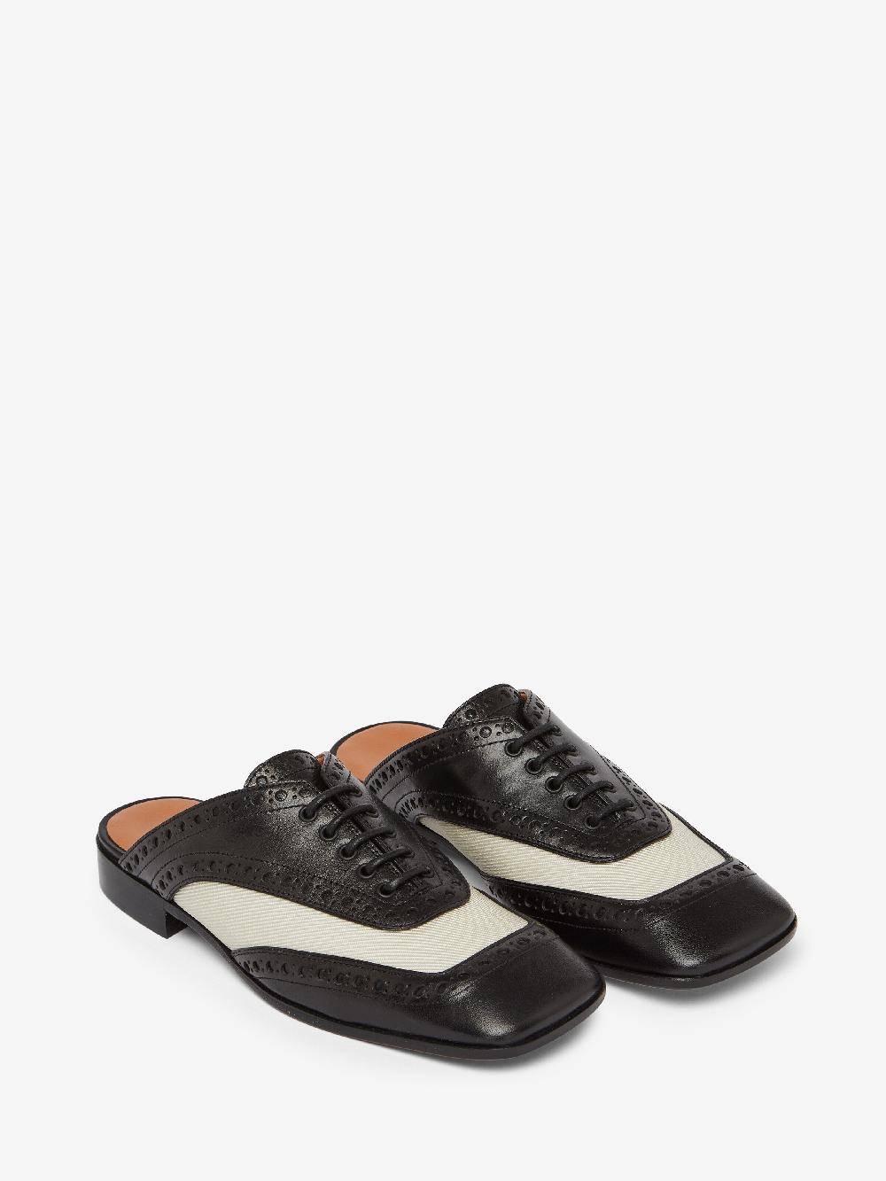 Mcq Alexander Mcqueen Women's Crow Mule In Black/Cream