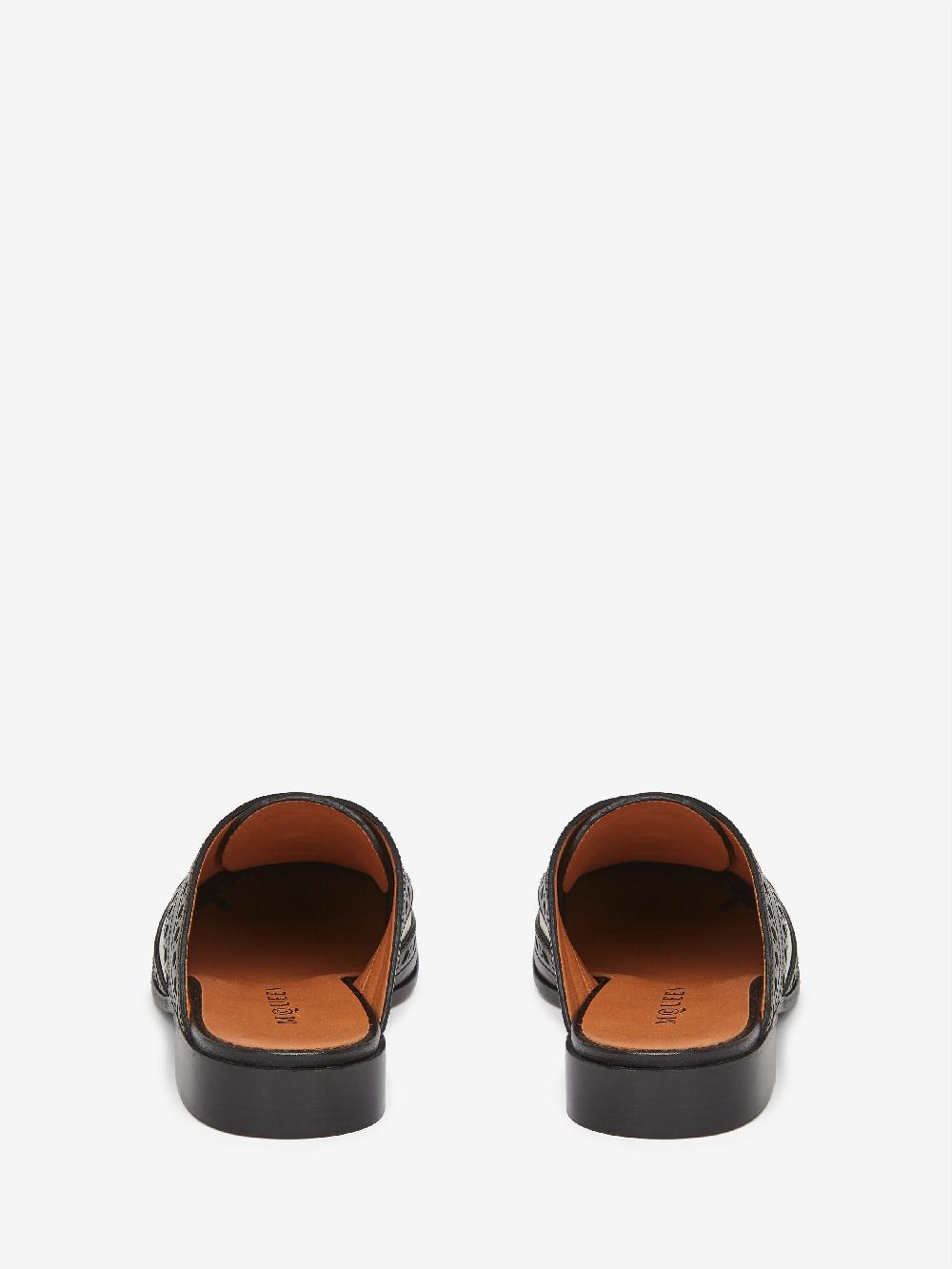 mcq alexander mcqueen Women's Crow Mule in Black/Cream